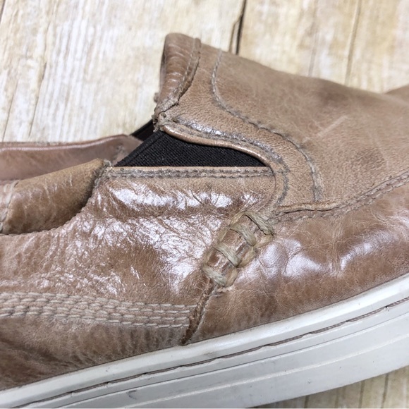 Bed Stu Men’s Carp Slip-on Loafer In Oats Leather - Picture 10 of 12